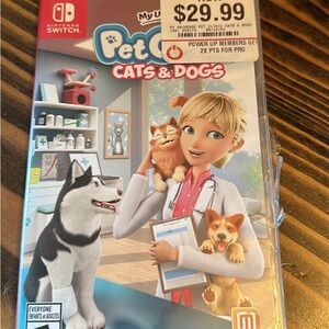 Nintendo switch Cats and Dogs Clinic vet game